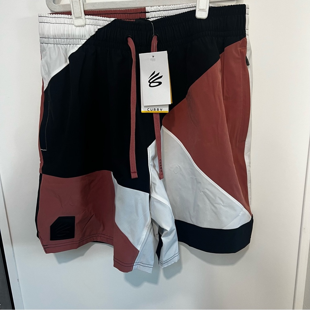 Men's Steph Curry Under Armour color block  Shorts NWT
